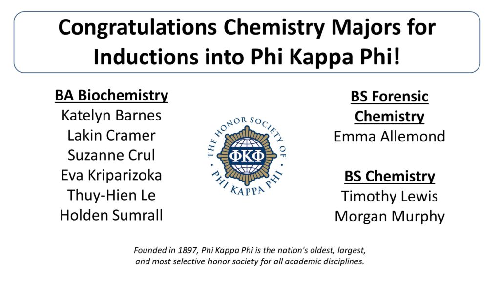 chemistry honor society