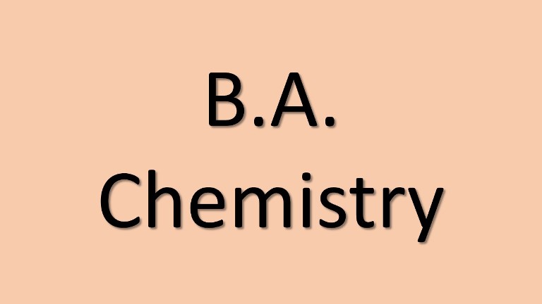 B.A. in Chemistry